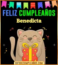GIF Feliz Cumpleaños Benedicta